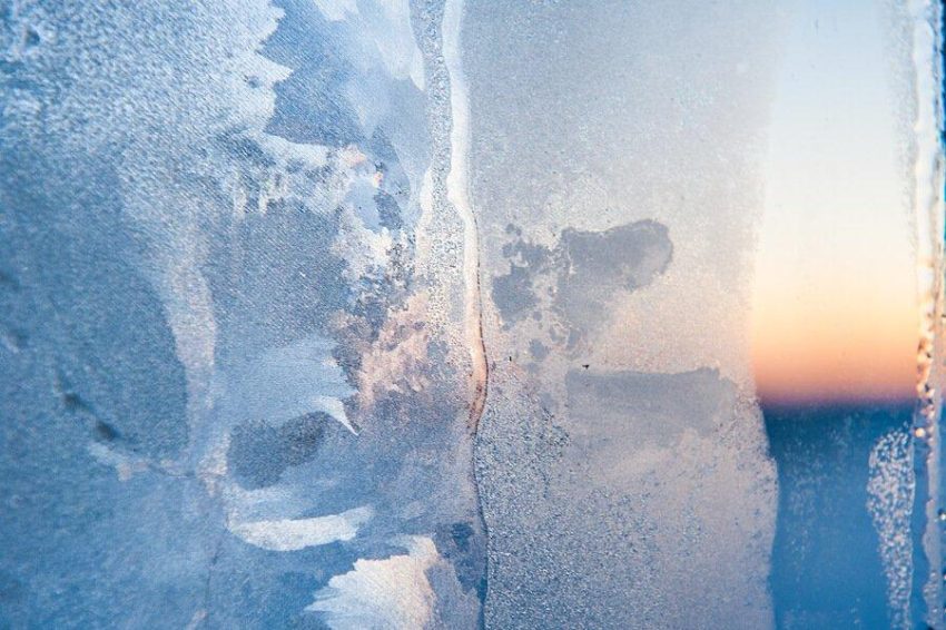 ice on the inside of windows