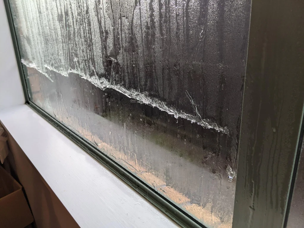 ice buildup on windows